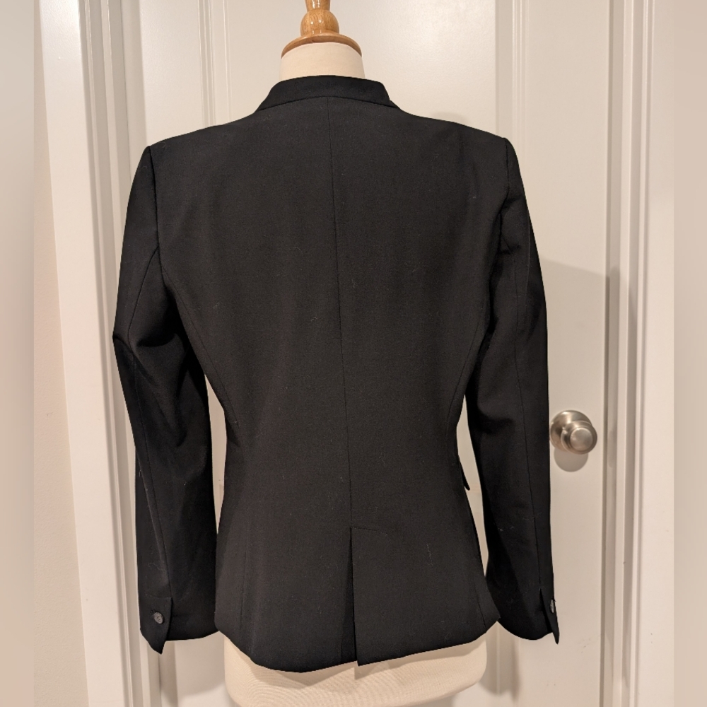 Zara Basic Collection Collarless Single-Button Bl… - image 5